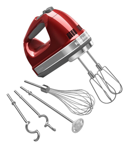 KitchenAid KHM926 con accesorios Turbo Beater II para mezclar ingredientes densos