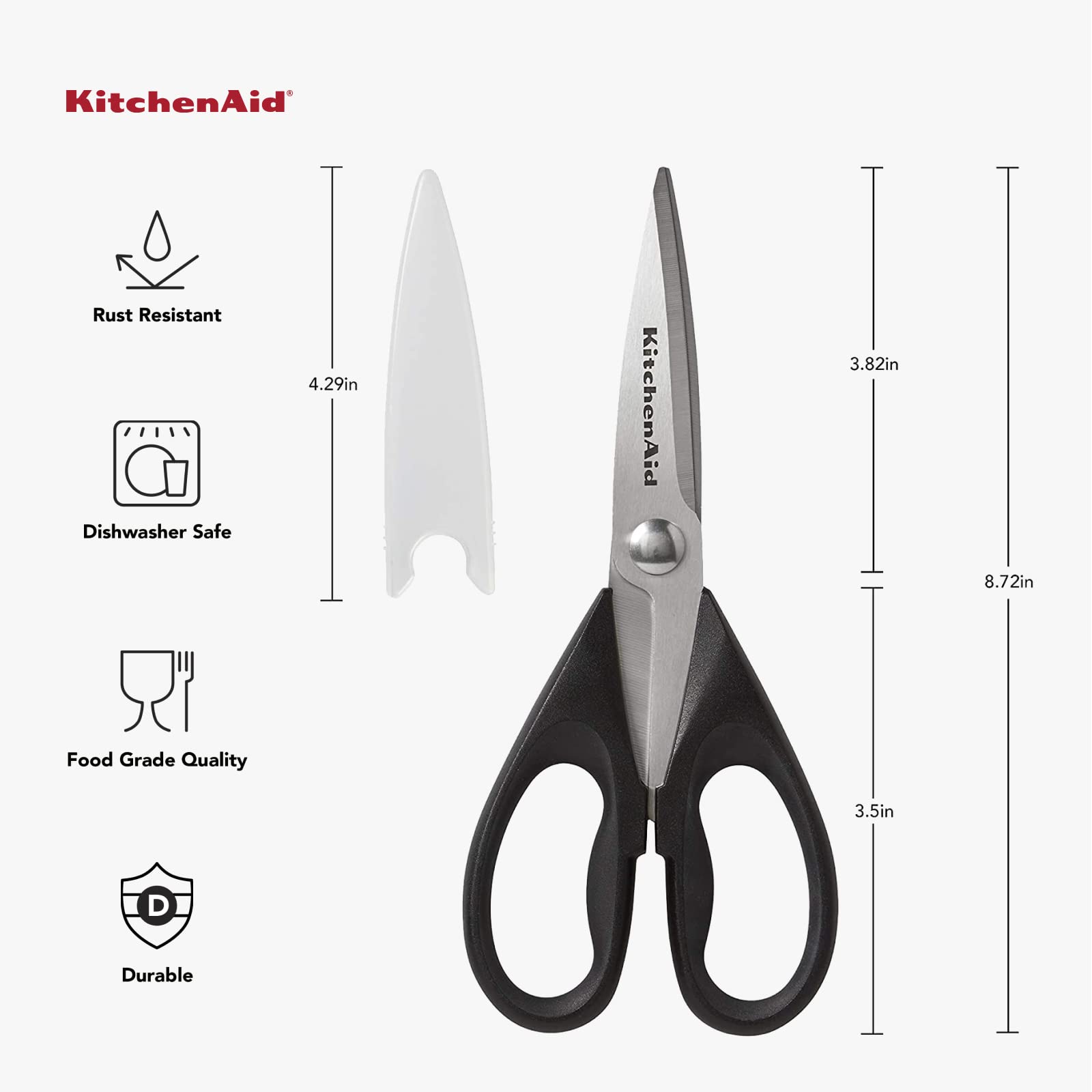 KitchenAid textura de acero inoxidable resistente al desgaste