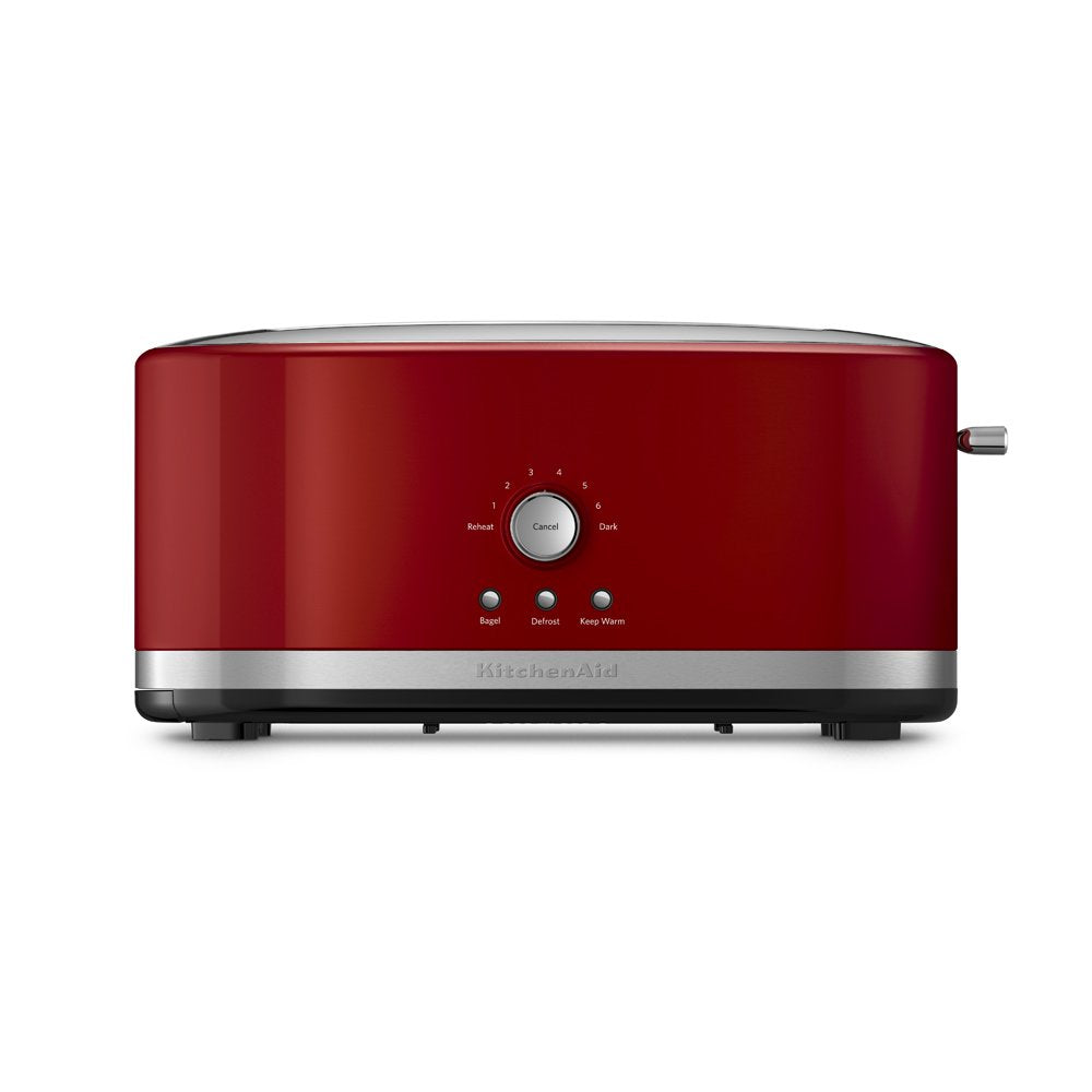 KitchenAid Tostadora con palanca alta para retirar rebanadas con seguridad.
