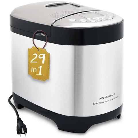 KITCHENARM MAQUINA PANADERA 29-en-1 frente, lista para hornear en casa