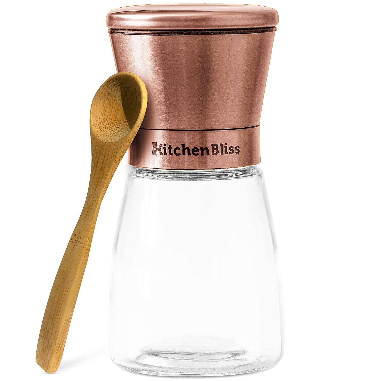 KitchenBliss diseño elegante en cobre y cristal para la cocina.