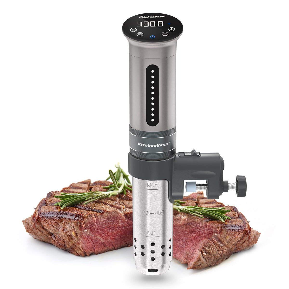 KitchenBoss sous-vide inmersión con control preciso para resultados uniformes.