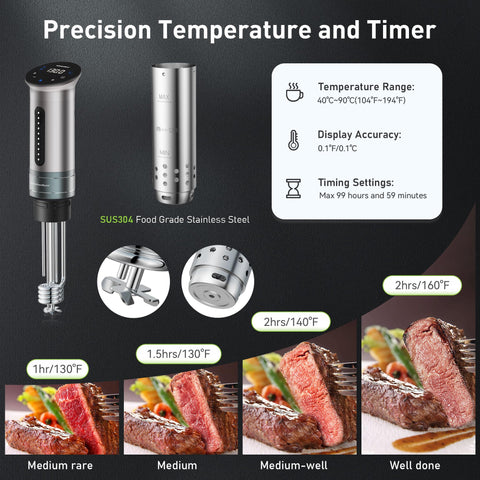 KitchenBoss-sous-vide-ipx7-lavable-en-agua: inmersion completa para limpieza rápida y segura.