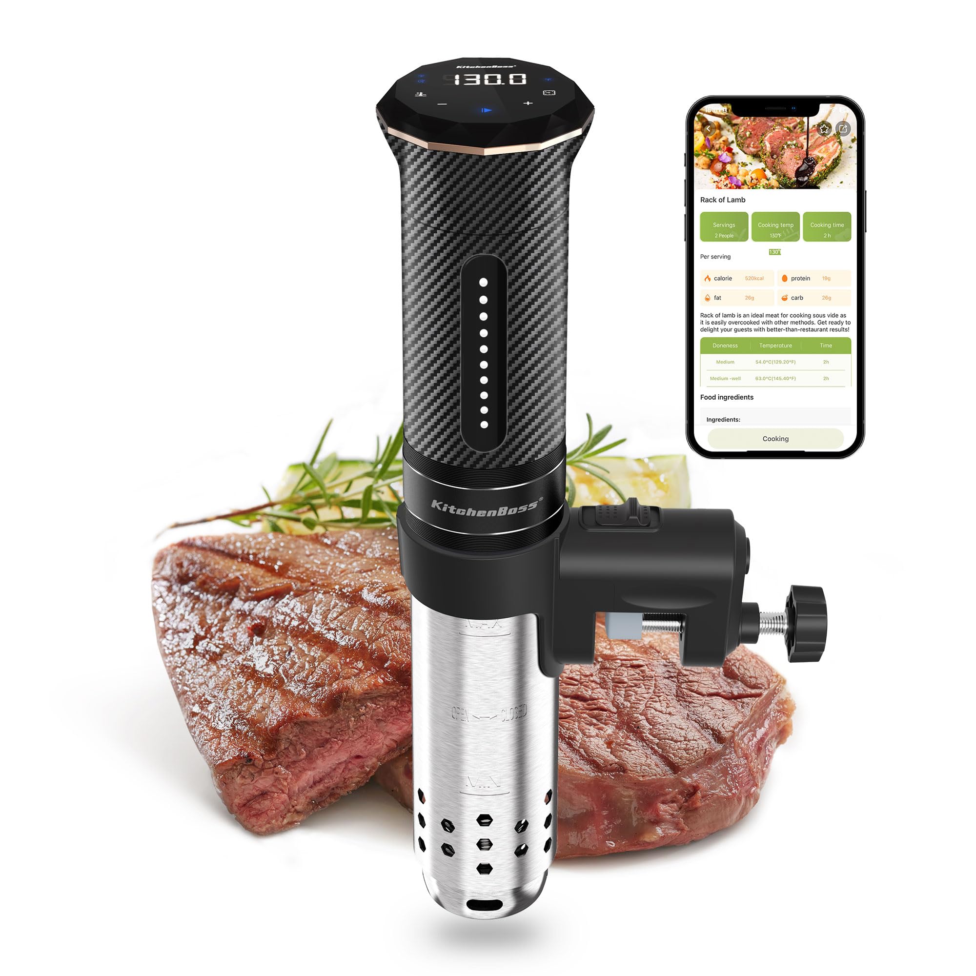 KitchenBoss sous-vide en caja; ideal para regalo, lista para empezar.