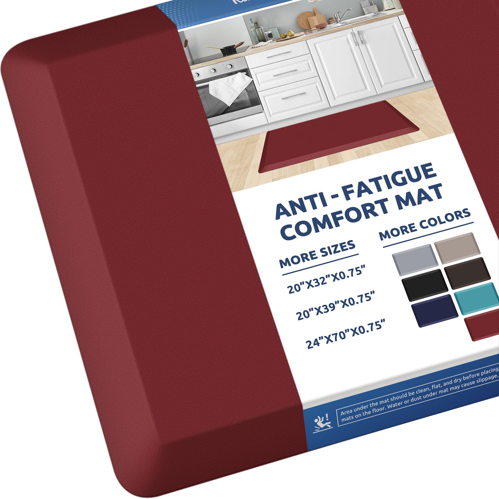 KitchenClouds alfombra cocina amortiguada 20x32 para mayor confort
