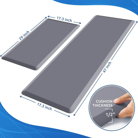 KitchenClouds alfombra cocina antideslizante con borde seguro para evitar resbalones.
