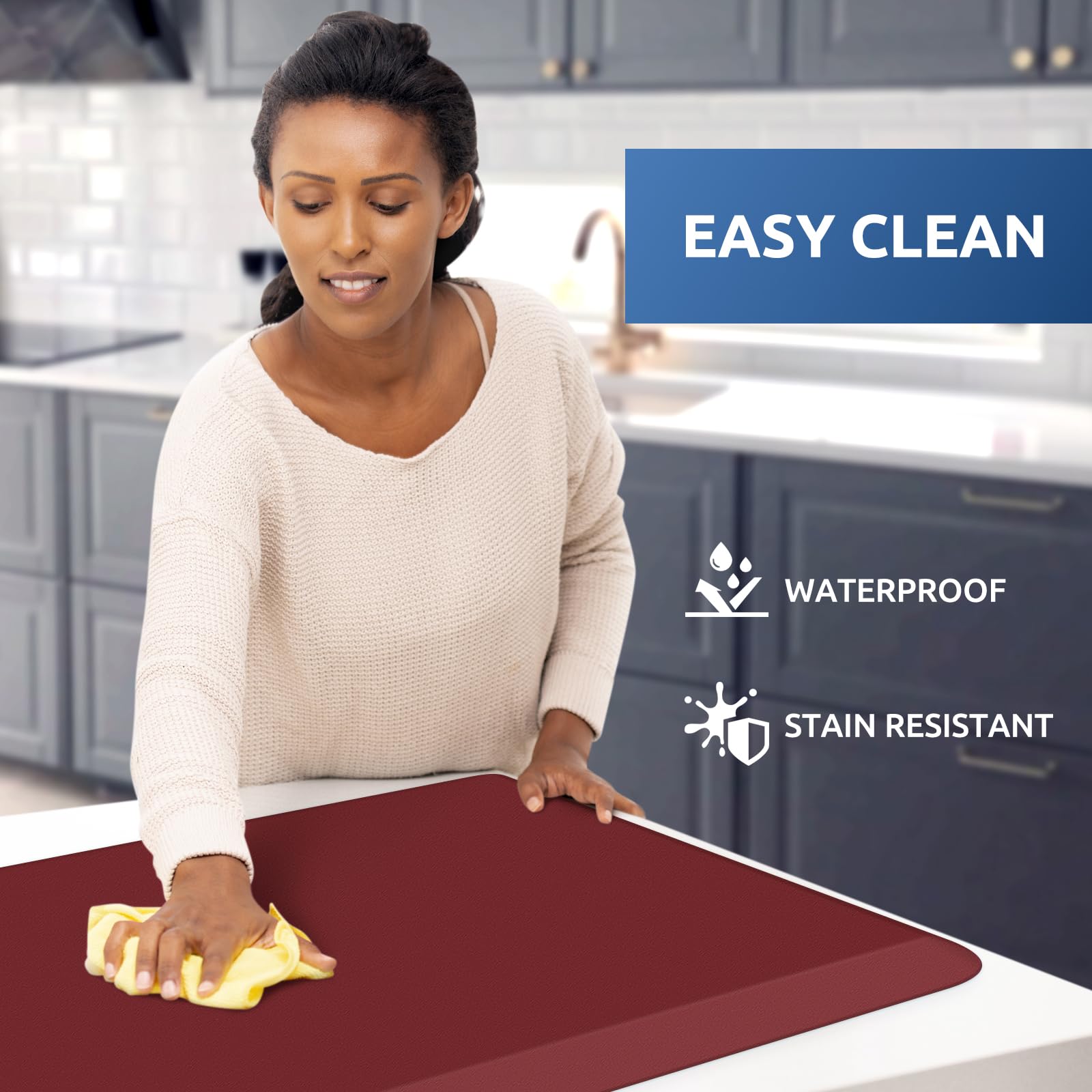 KitchenClouds superficie impermeable y fácil de limpiar para cocinas