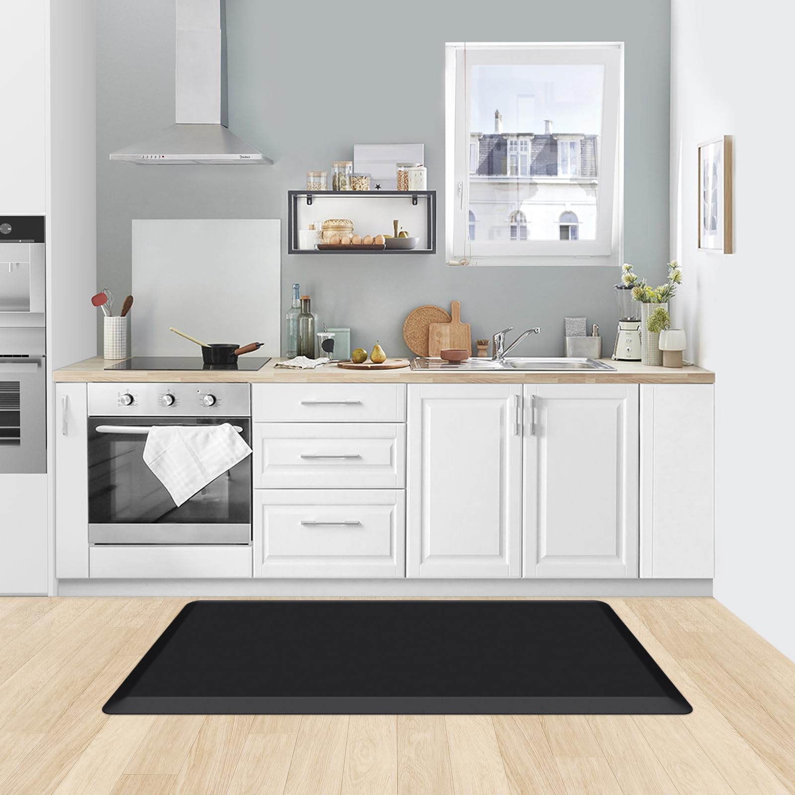 KitchenClouds superficie impermeable, limpieza rápida con paño húmedo