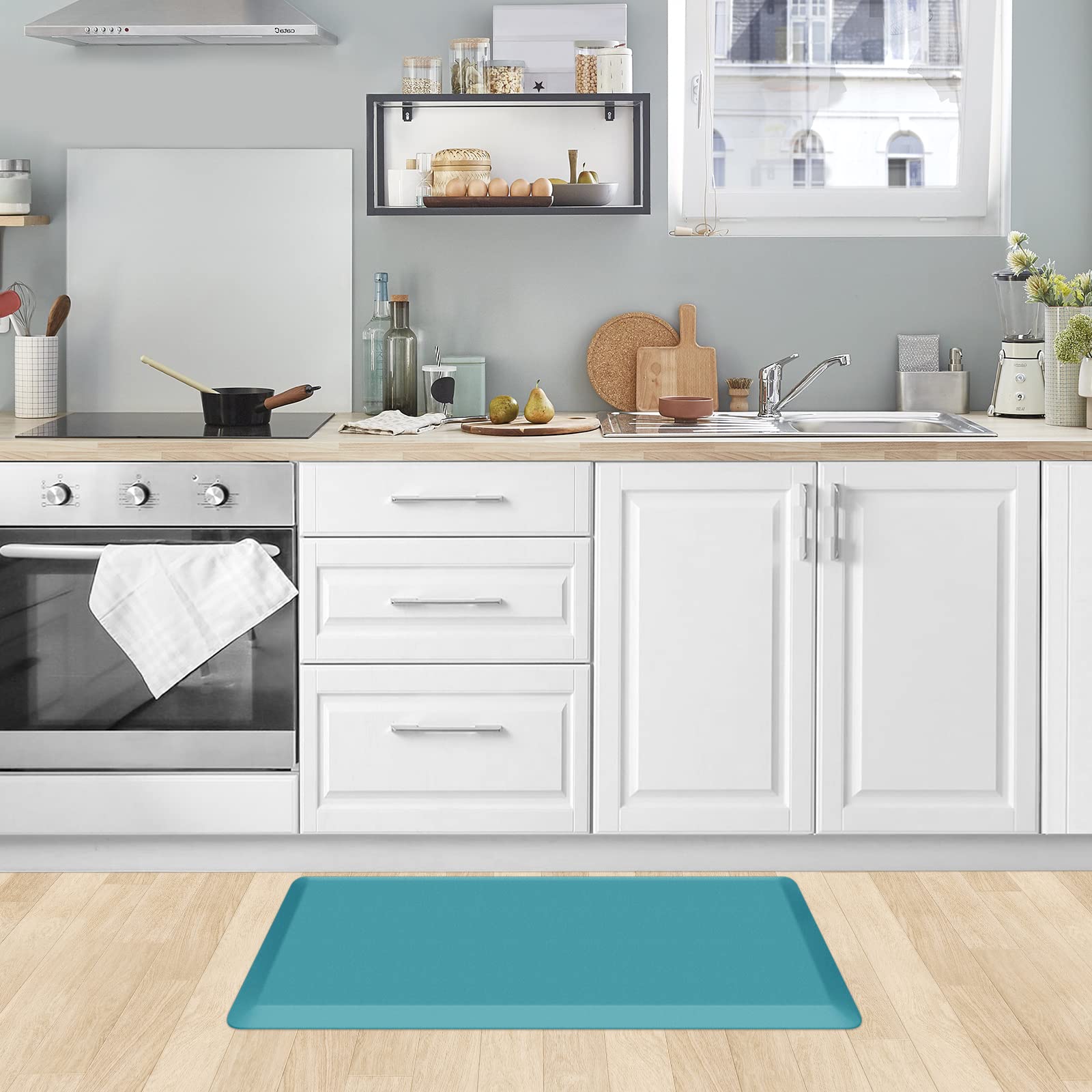 KitchenClouds, tamaño 17.3x28 pulgadas para espacios variados