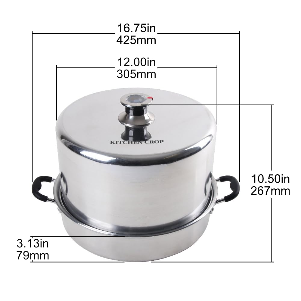 Kitchen Crop Steam Canner, rejilla de soporte para frascos con distribución estable.