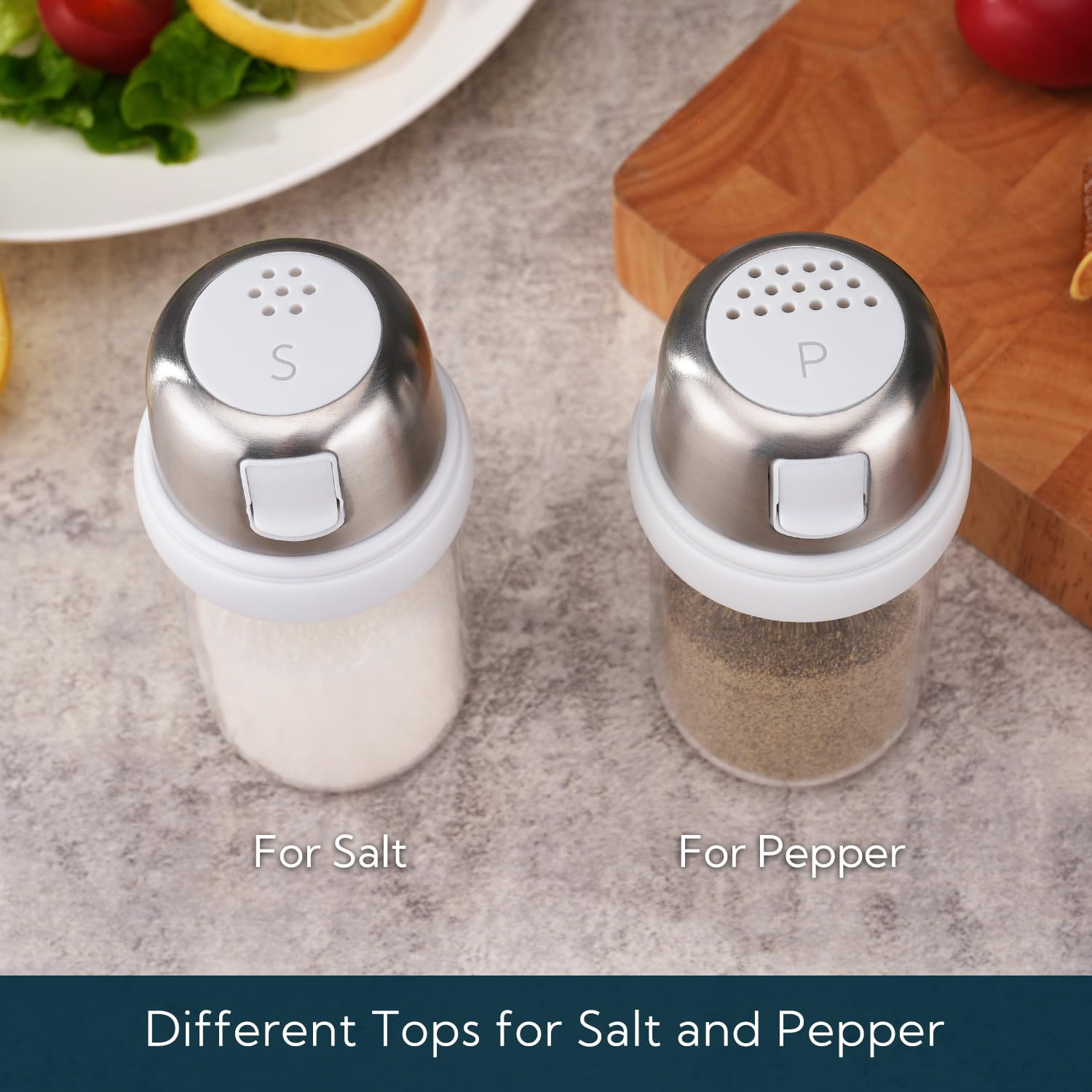 KITCHENDAO con distintos orificios para sal y pimienta, control de porciones.