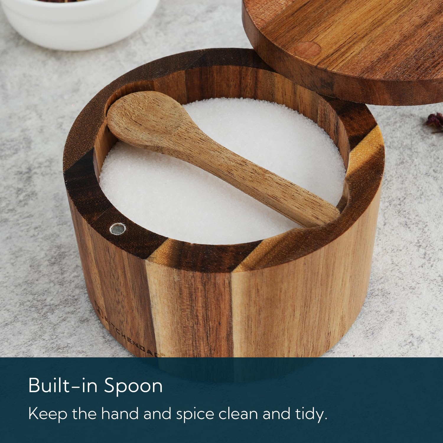 KITCHENDAO diseño natural en madera de acacia para mesa y mostrador.