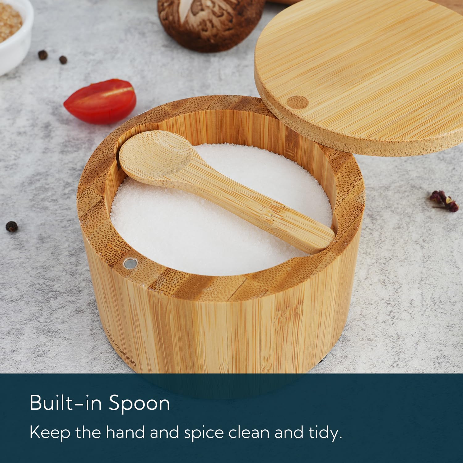 KITCHENDAO diseño elegante para sal y pimienta al alcance de la mesa.
