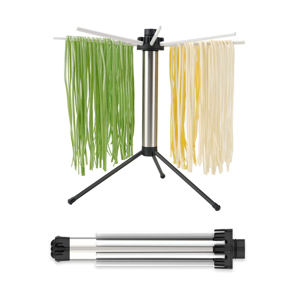 KITCHENDAO escurridor de pasta plegable para ahorro de espacio