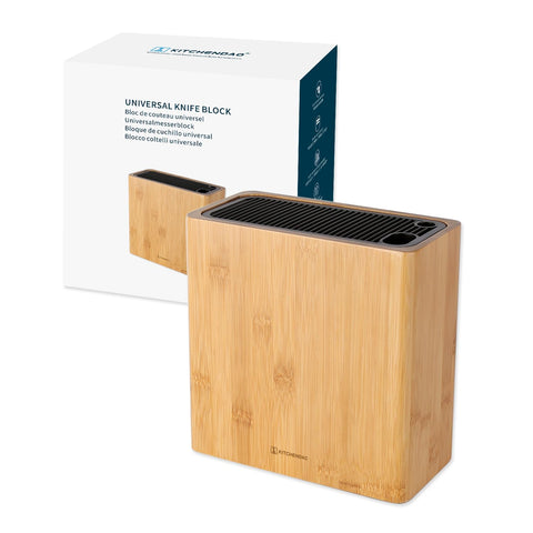 KITCHENDAO XL bloque cuchillos universal: organización clara y acceso rápido.