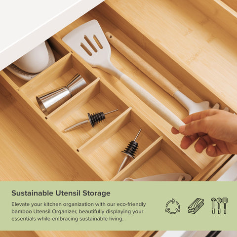 KitchenEdge base de bambú resistente, sin tablero de fibras de densidad media