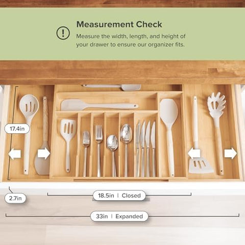 KitchenEdge con dimensiones profundas para acceso fácil hasta el fondo del cajón.