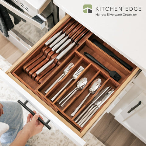 KitchenEdge divisiones ergonómicas para cubiertos, acceso rápido y ordenado.