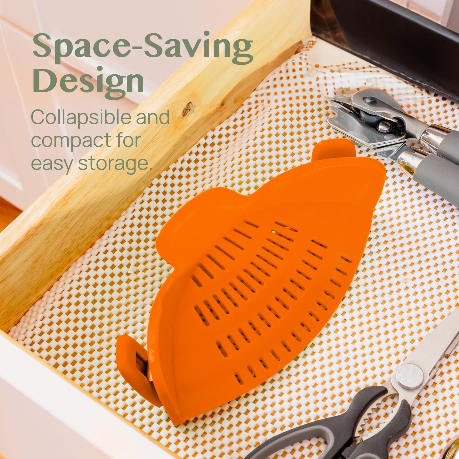Kitchen Gizmo agarre firme y ajuste universal para ollas y sartenes.