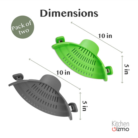 Kitchen Gizmo: diseño plegable que facilita escurrir arroz y granos.