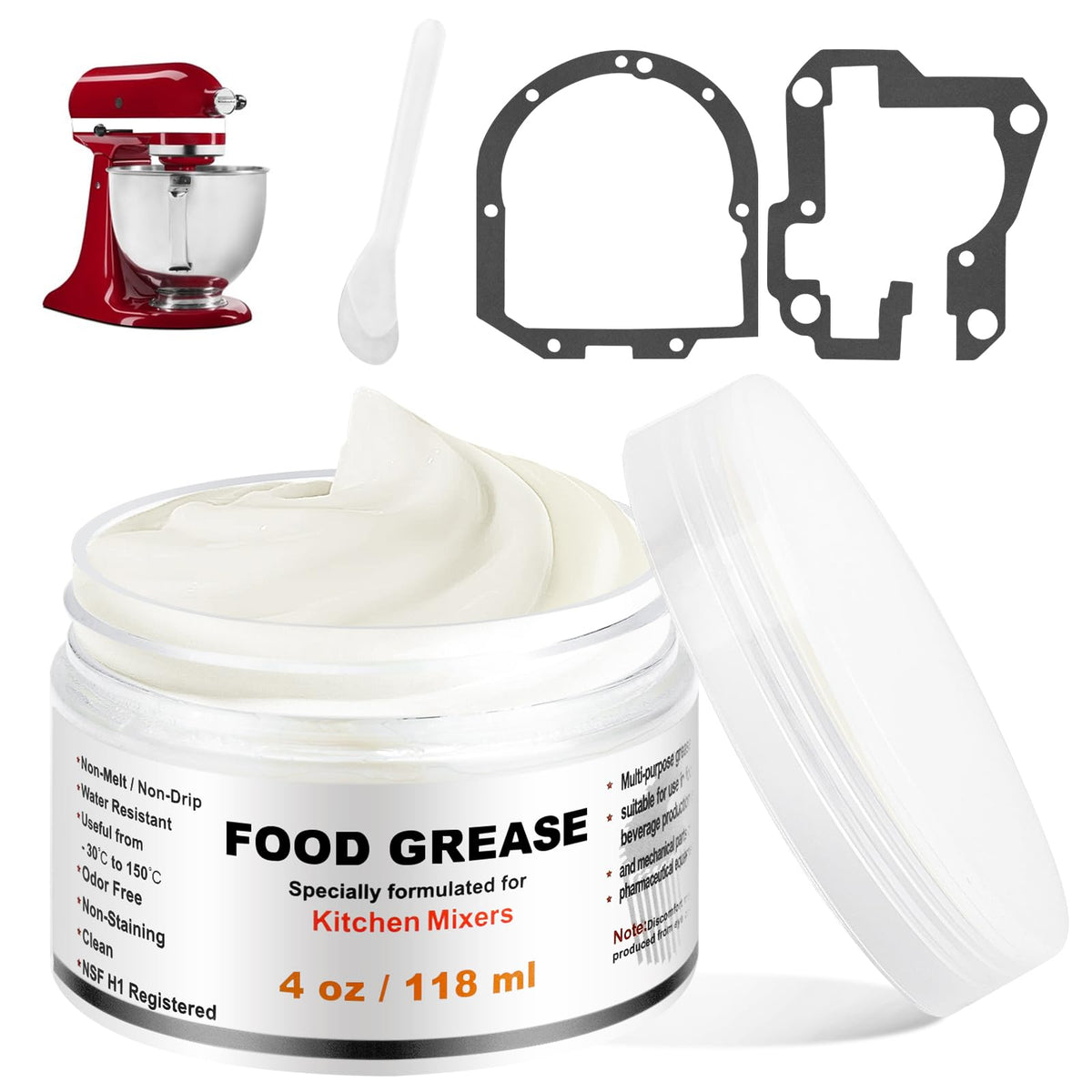 KitchenKipper frasco frontal 4 oz mostrando envase compacto y uso seguro