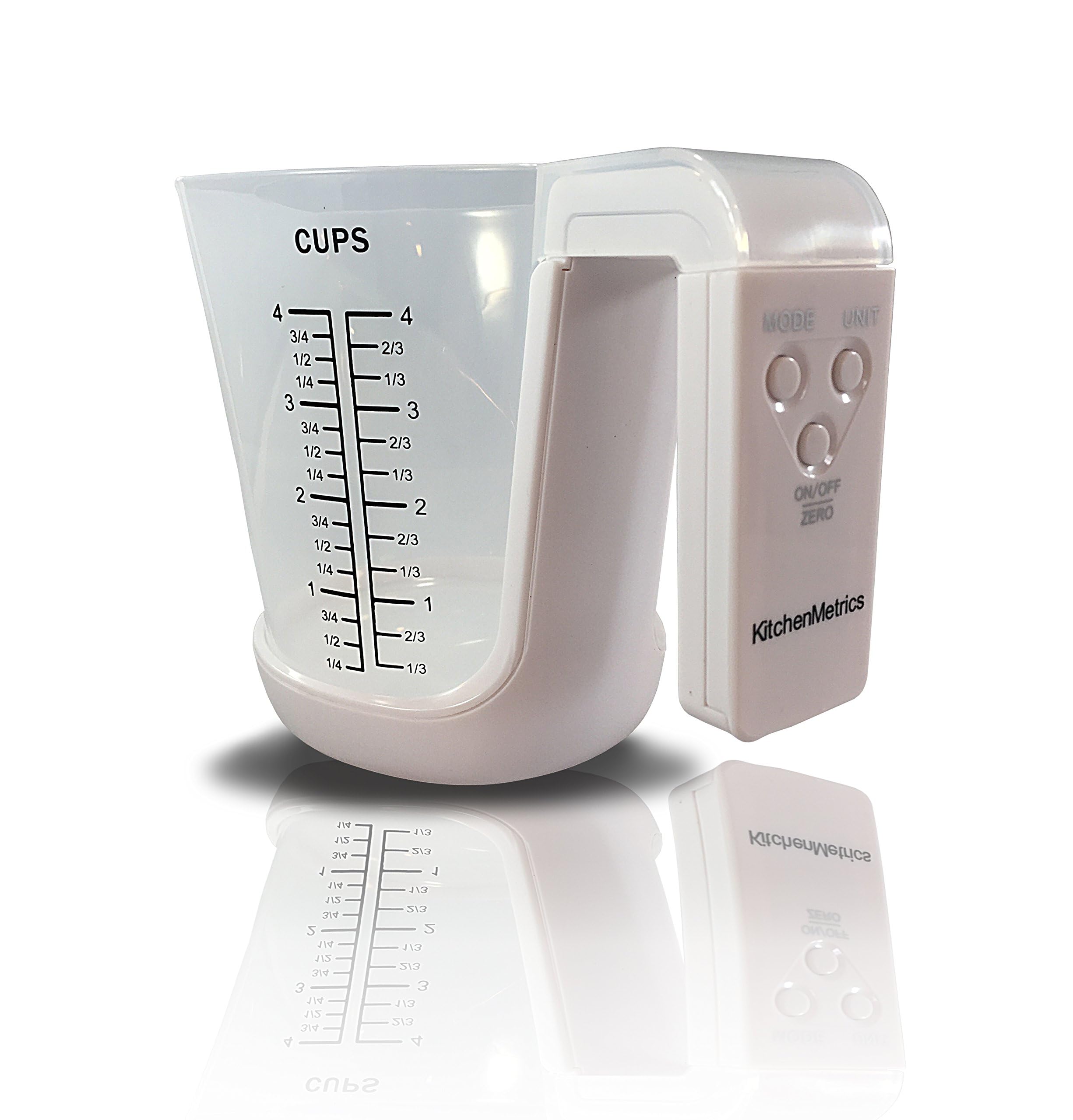 KitchenMetrics diseño compacto, fácil de guardar en estantes pequeños.