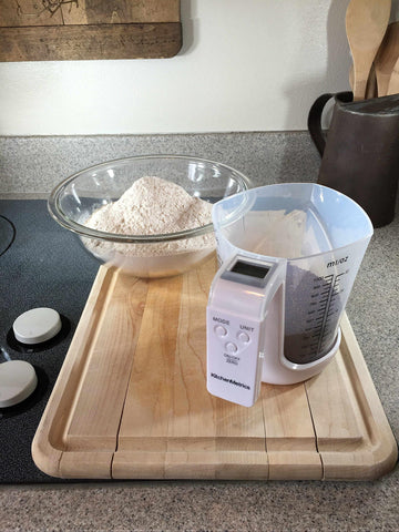 KitchenMetrics taza de medición desmontable, fácil limpieza y uso cómodo.