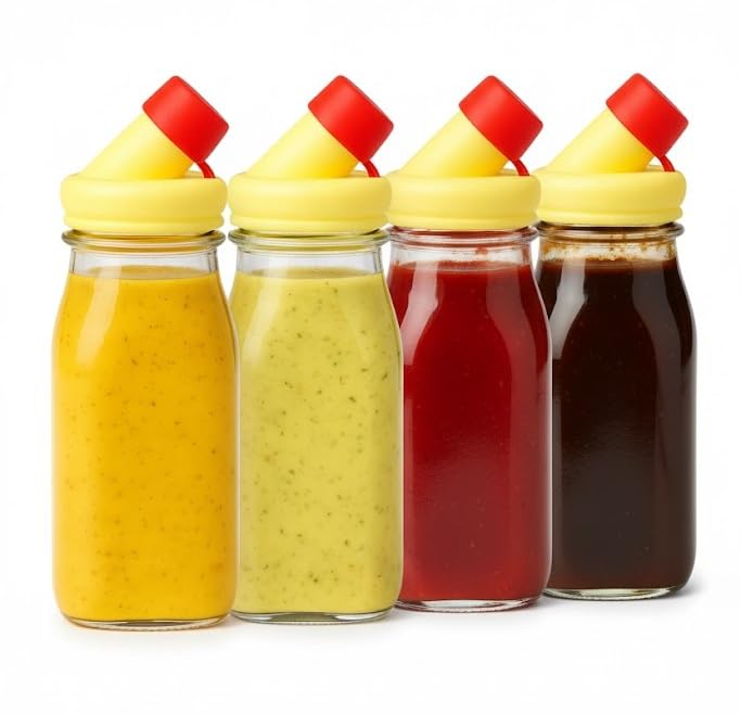 kitchentoolz botella de aderezos de 12oz para mezclar y verter con precisión