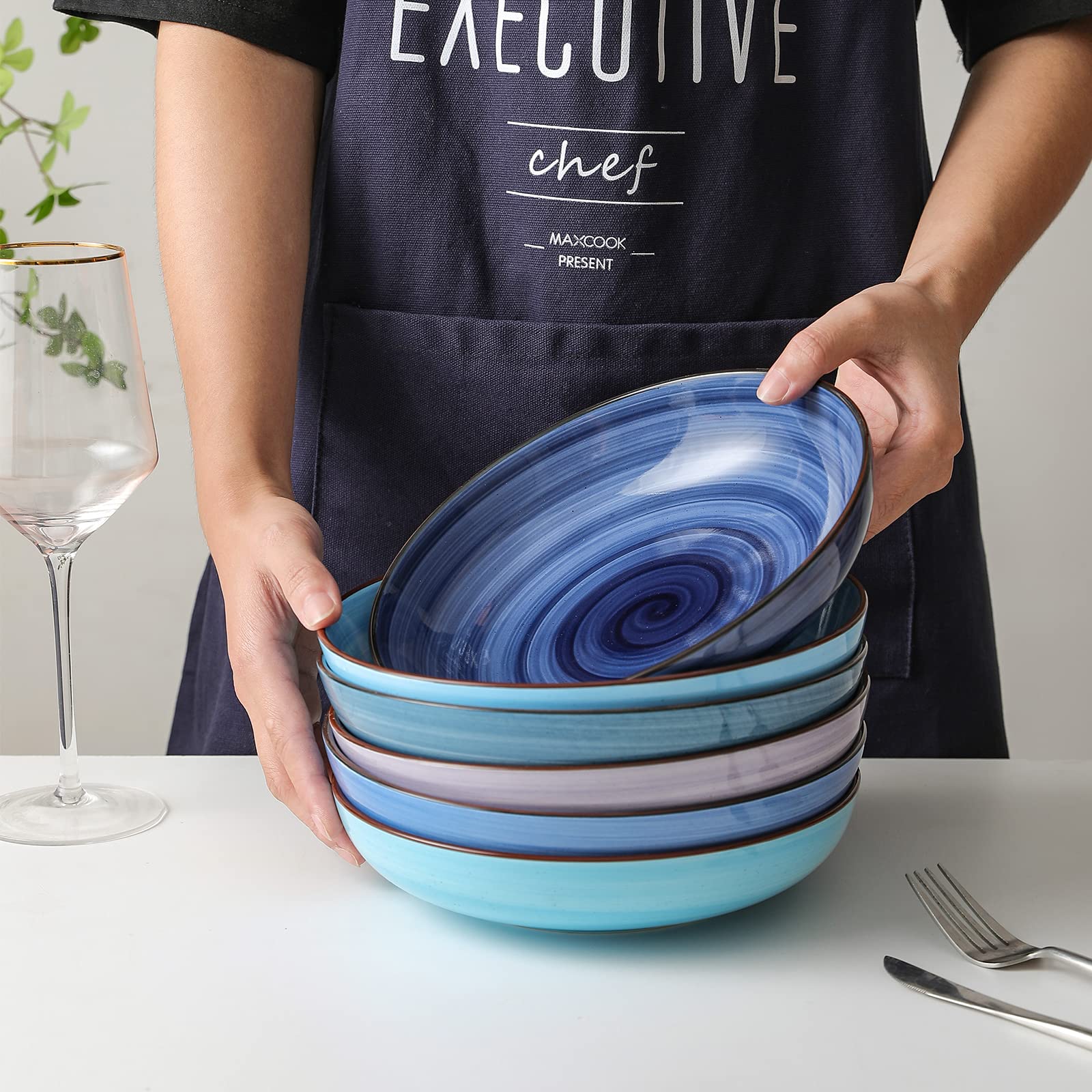 Tazones KitchenTour aptos para horno y microondas para cocinar y recalentar