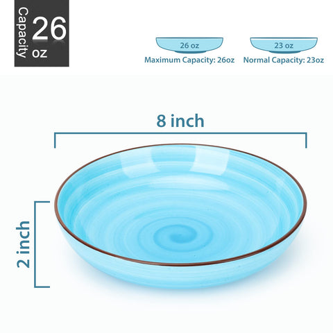 Conjunto de 6 tazones KitchenTour con capacidad 26 oz