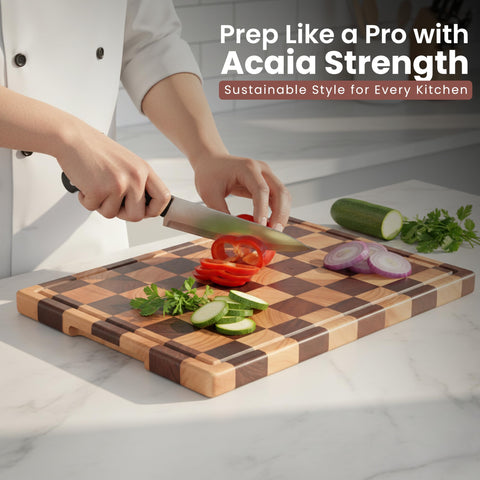 Kitchletic tabla para picar y servir, ideal para snacks en la mesa.