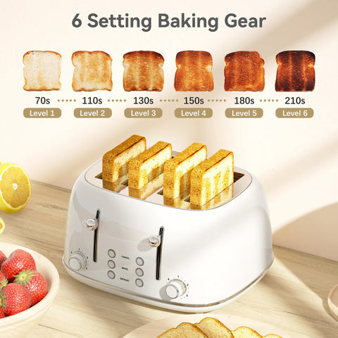 Ranuras de 1,5 pulgadas de la Kitchmix para tostadas y bagels uniformes