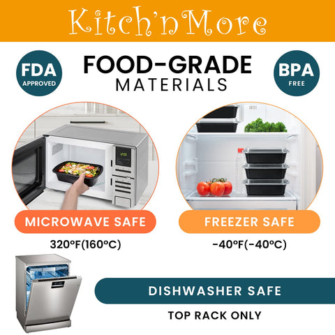 Kitch’nMore apilables para ahorrar espacio y mantener la cocina organizada.