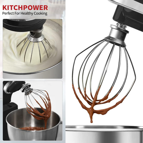KITCHPOWER K45WW batidor para KitchenAid, montaje rápido y seguro.