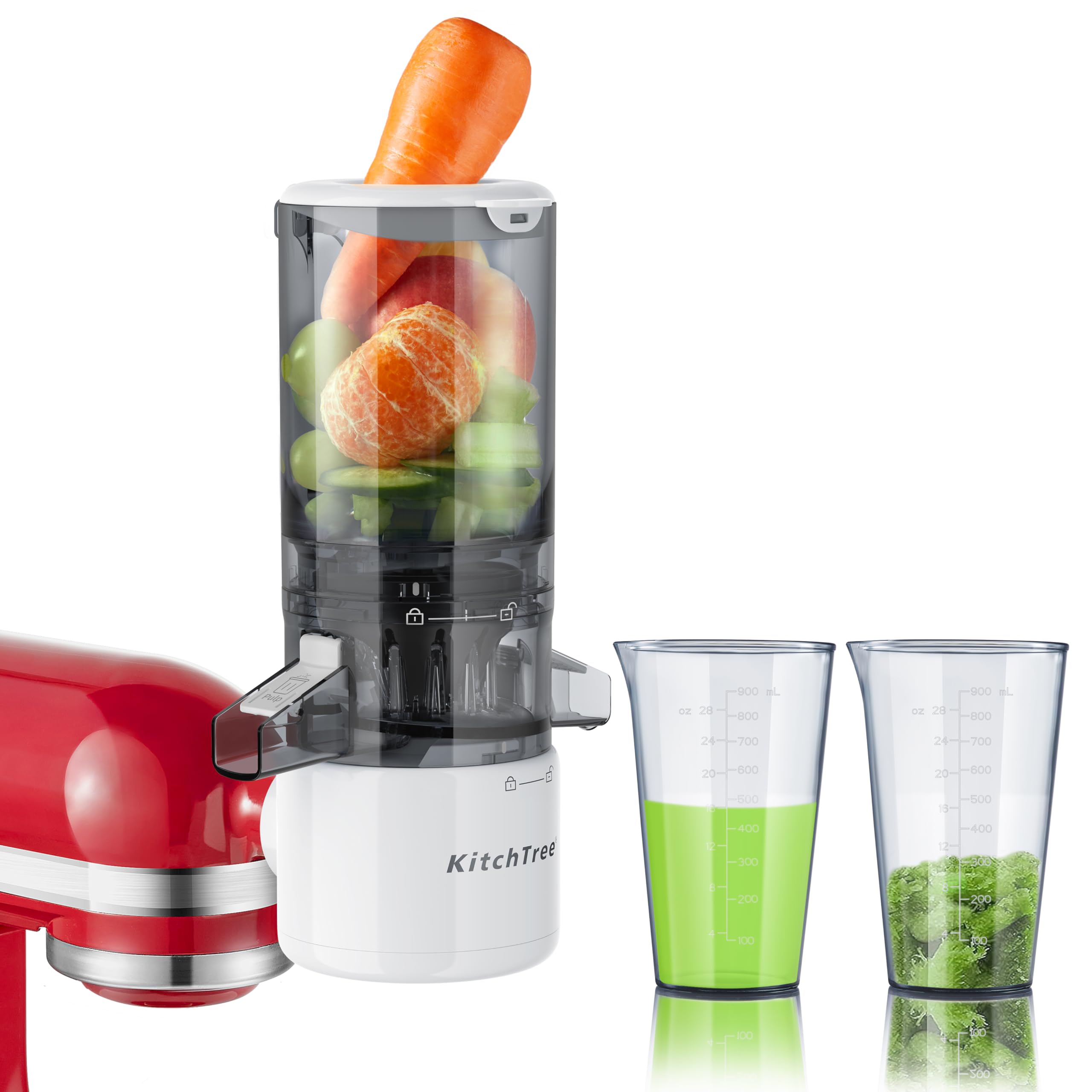 KITCHTREE: entrada-grande-4-2-pulgadas para jugos de frutas y verduras enteras