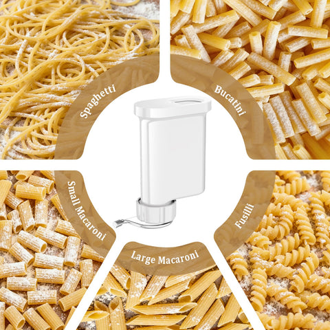 Kitchwiyte Gourmet Pasta Press para bucatini, pasta casera deliciosa.
