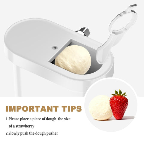Kitchwiyte Gourmet Pasta Press compatible con KitchenAid, uso sencillo.