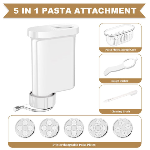 Kitchwiyte Gourmet Pasta Press para fusilli, variedad rápida en familia.