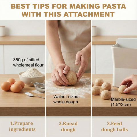 Kitchwiyte Gourmet Pasta Press para macarrones grandes, perfectos para guisos.