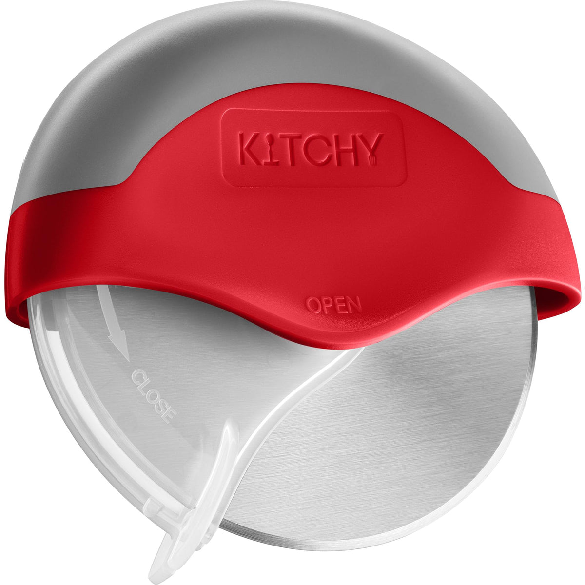 Cortapizza Kitchy con rueda ergonómica roja para cortes fáciles y precisos