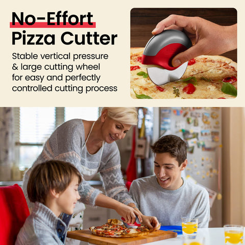 Tapa protectora de hoja para almacenamiento seguro del cortapizza Kitchy
