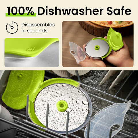 Desmontable en tres pasos para limpieza fácil