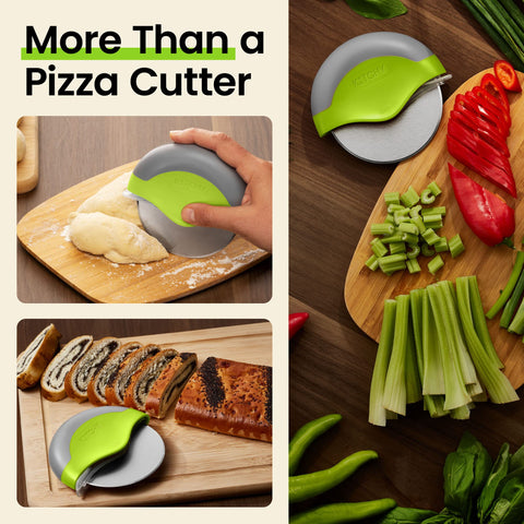 Ideal para noches de pizza en familia con cortes consistentes