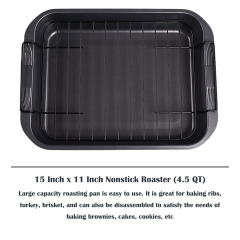 kitCom bandeja para asar 4.5 cuartos, capacidad ideal.