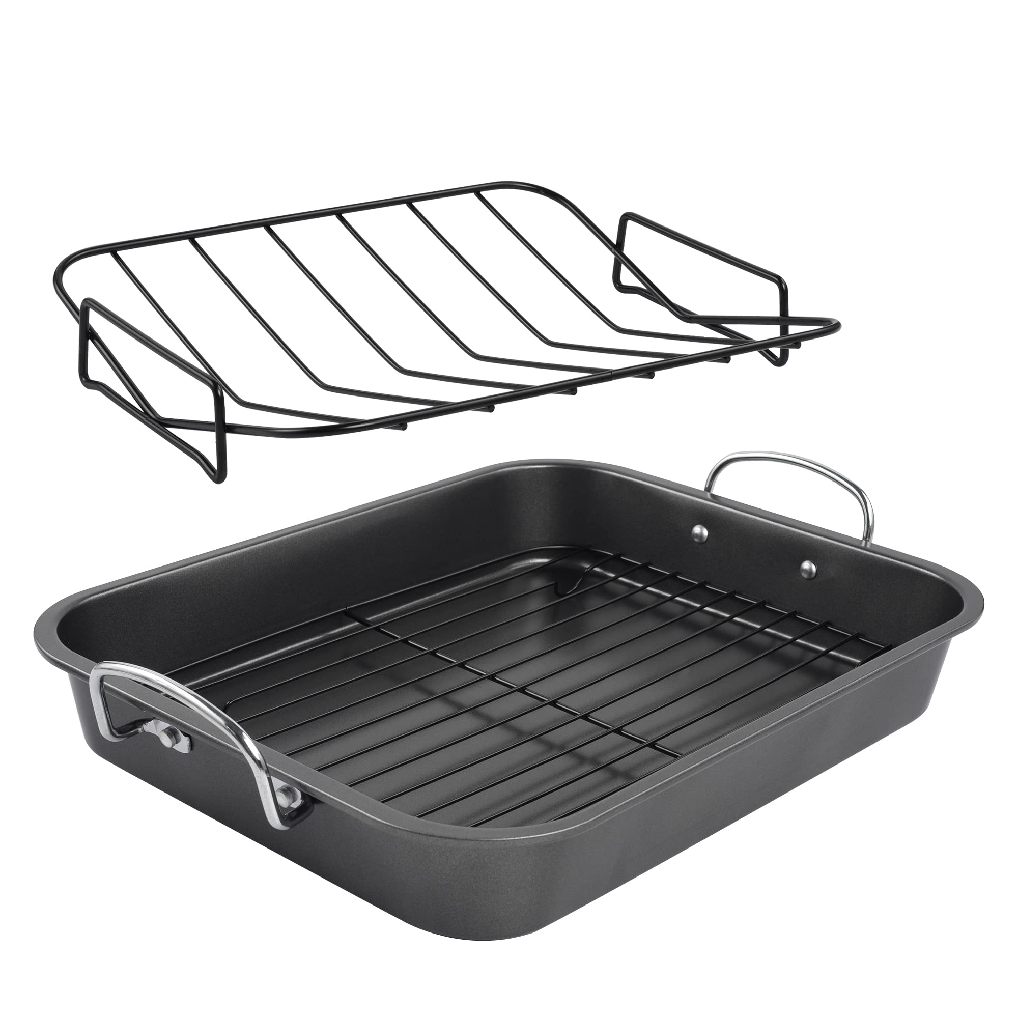kitCom bandeja para asar antiadherente, distribución uniforme del calor para asados perfectos.