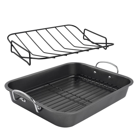 kitCom bandeja para asar antiadherente, distribución uniforme del calor para asados perfectos.