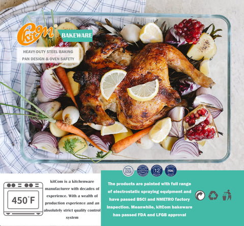 kitCom conjunto asado 15-8x12, tamaño ideal para grandes recetas.