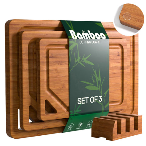 KITCWIZ tabla de madera grande para preparar carnes y verduras.