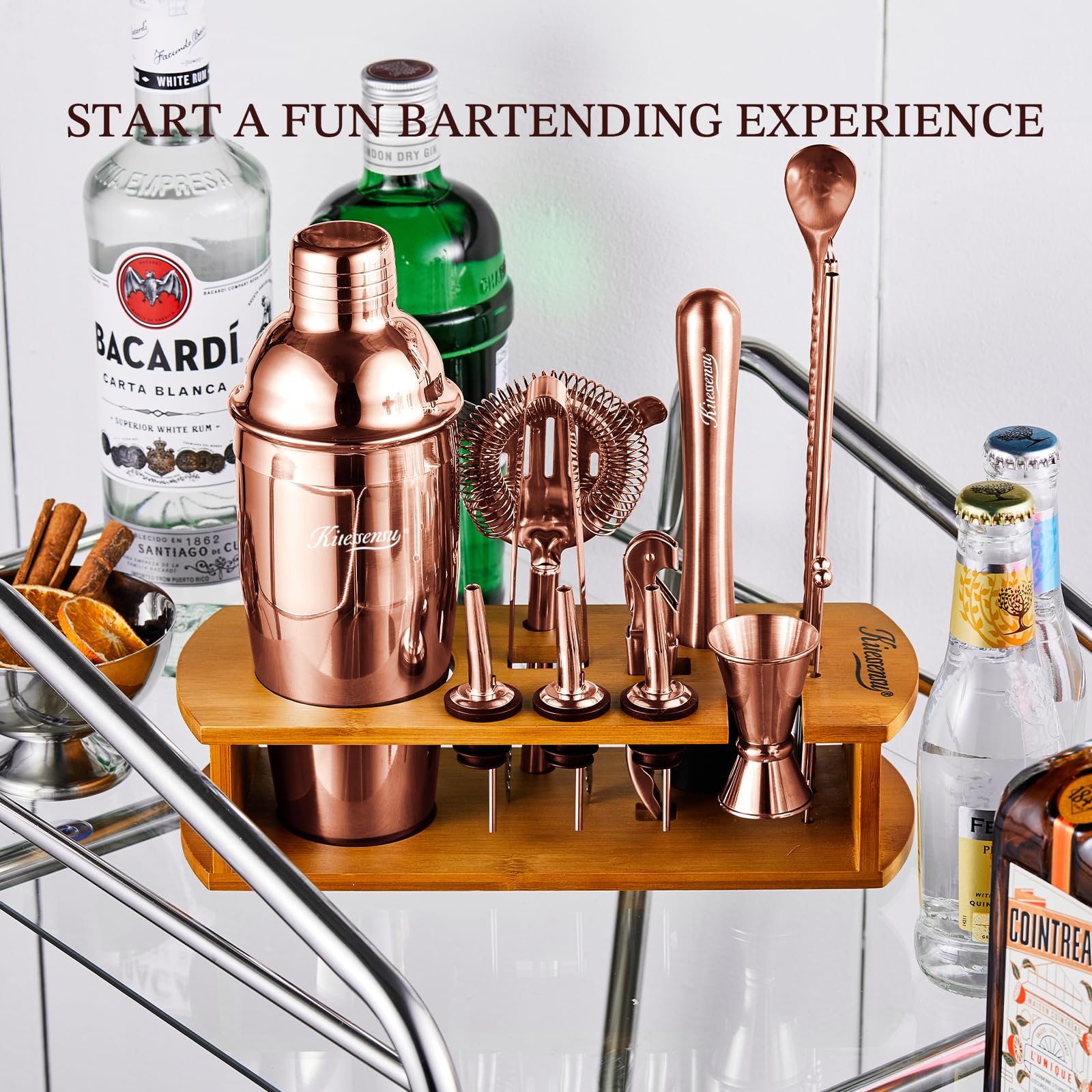 KITESSENSU colador para cocteles rosado, perfecto para servir bebidas limpias.