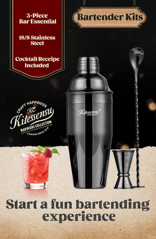 KITESSENSU conjunto-cocteleria-3-piezas: perfecto para empezar a crear bebidas